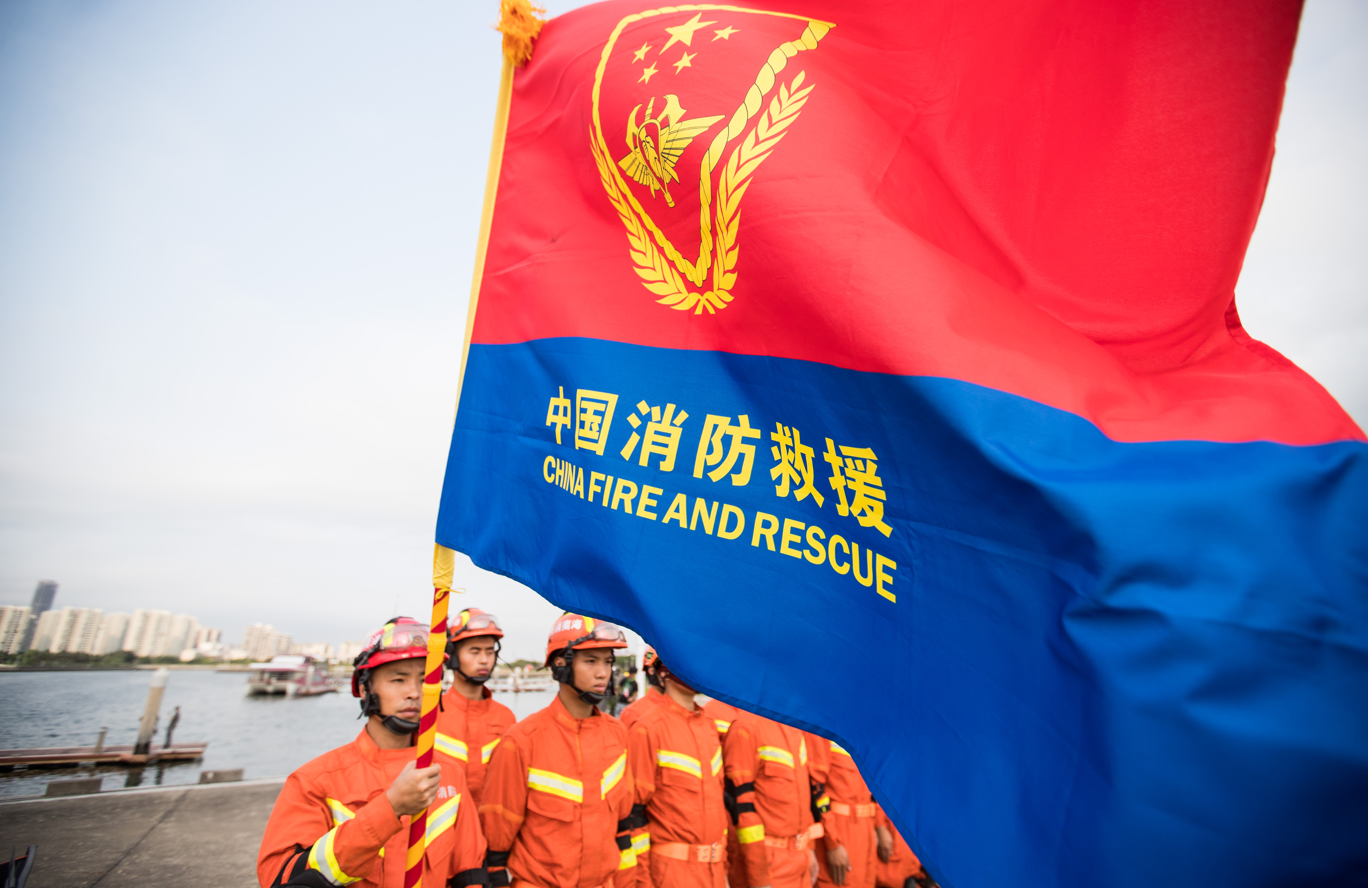 2019年4月30日，海南舉行防風減災綜合救援軍地聯合演練.jpg