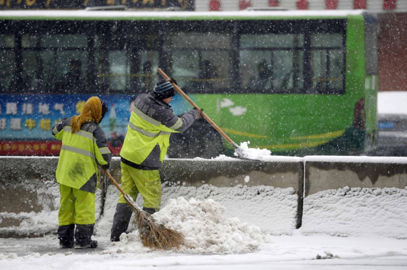 哈爾濱迎來入冬以來首場大雪